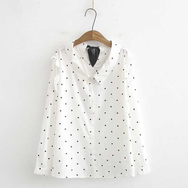 Модерна дамска риза с класическа яка и дълъг ръкав в червен,розов и бял цвят 