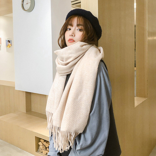 Esarfa lunga dama casual cu franjuri in mai multe culori