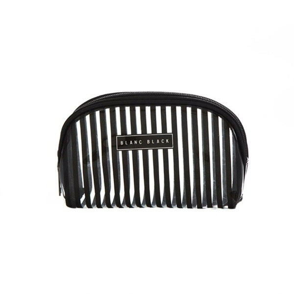 Преносим и практичен несесер за гримове в черен, розов и бял цвят 