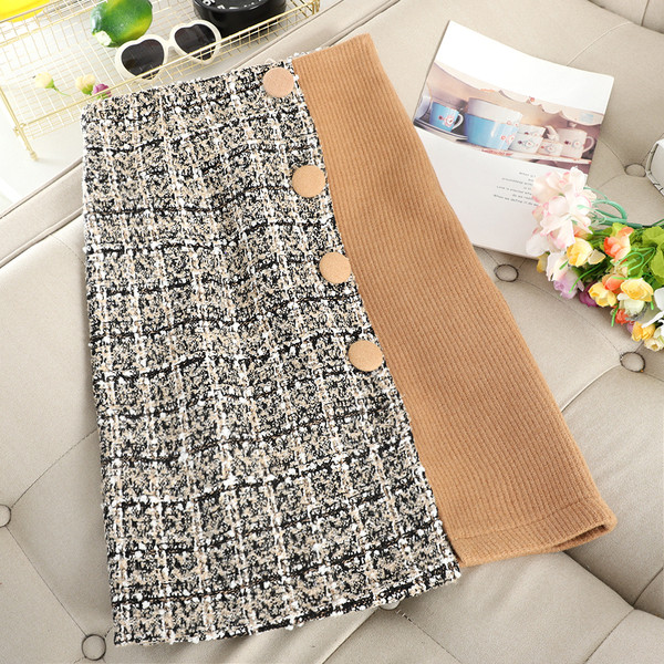 Set de toamnă-iarnă pentru femei HIT modern din două părți în albastru și maro