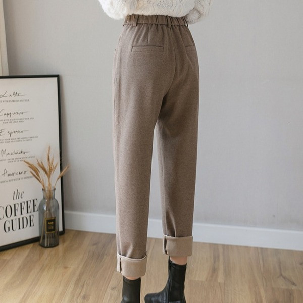 Model nou de pantaloni de dama in maro, bej si negru