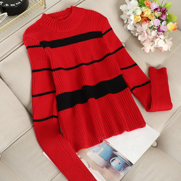 Pulover de dama cu decolteu O in mai multe culori