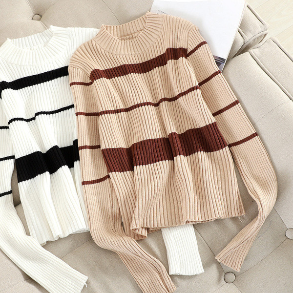 Pulover de dama cu decolteu O in mai multe culori