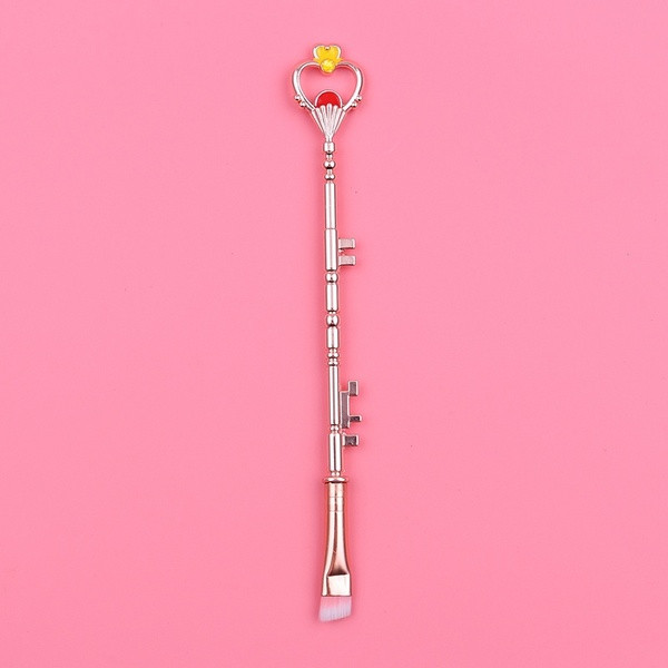 Σετ από 8 βούρτσες μακιγιάζ διαφορετικών μεγεθών σε ροζ-χρυσό χρώμα