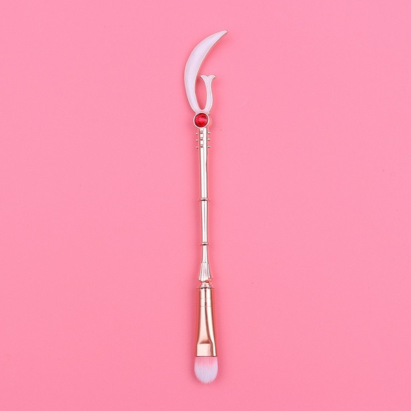 Σετ από 8 βούρτσες μακιγιάζ διαφορετικών μεγεθών σε ροζ-χρυσό χρώμα