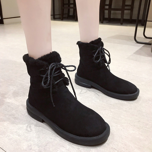 Ghete de damă moderne cu șireturi și căptușeală moale în maro și negru