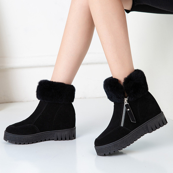 Ghete moderne de damă cu căptușeală moale și fermoar în verde, maro și negru