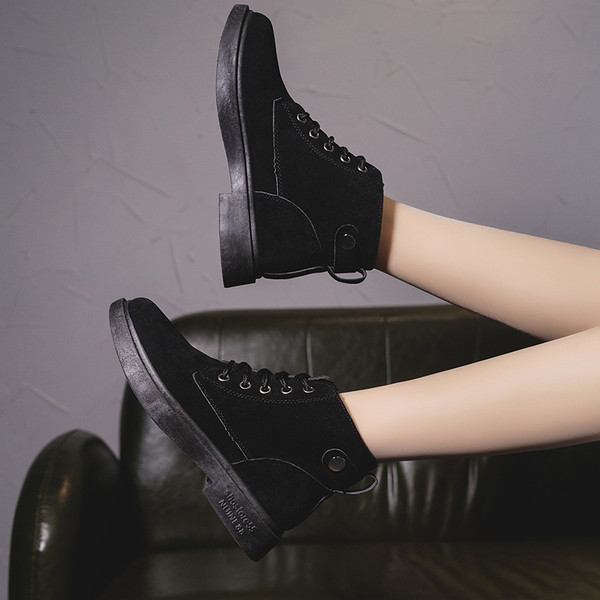 Cizme casual dama cu talpa plata in mai multe culori