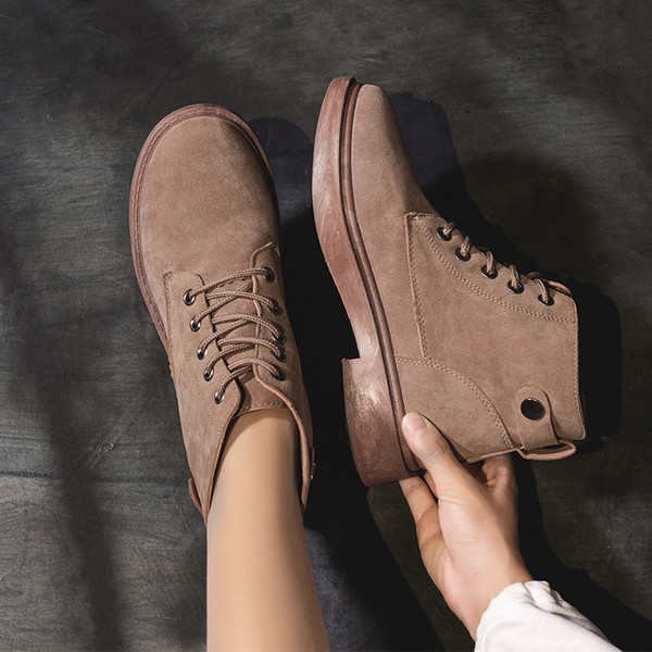 Cizme casual dama cu talpa plata in mai multe culori