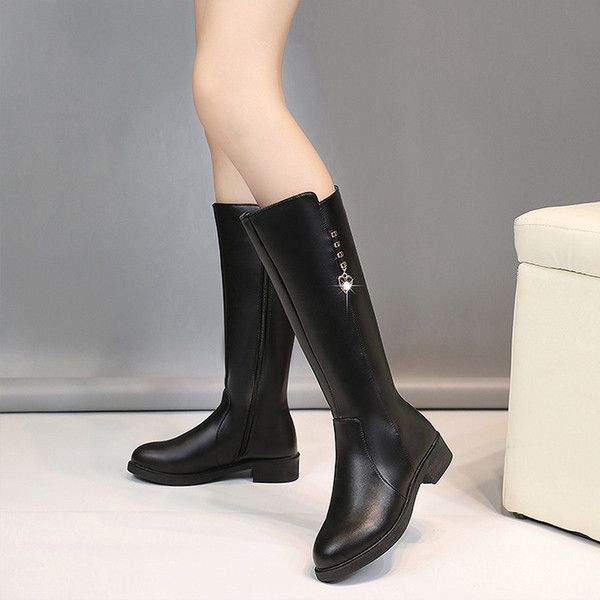 Cizme de dama din piele intoarsa cu element metalic in mai multe culori