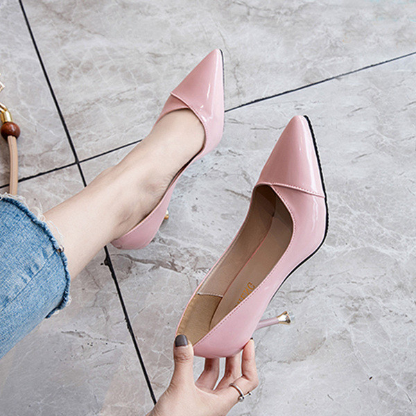 Pantofi eleganti de dama cu toc subtire in mai multe culori