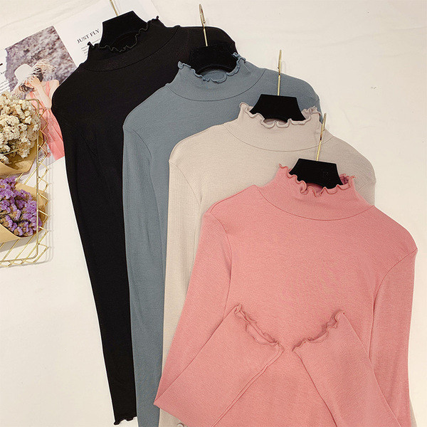 Bluză casual de damă cu guler polo în patru culori