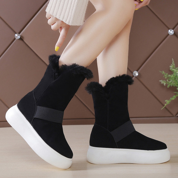 Cizme de dama moderne model uni cu captuseala moale in trei culori