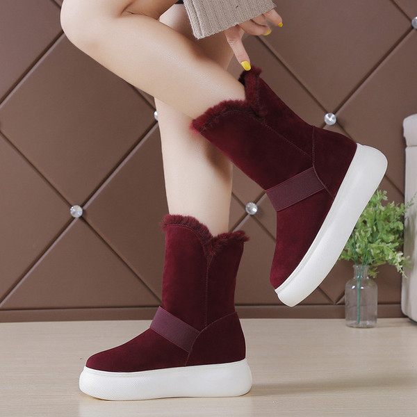 Cizme de dama moderne model uni cu captuseala moale in trei culori