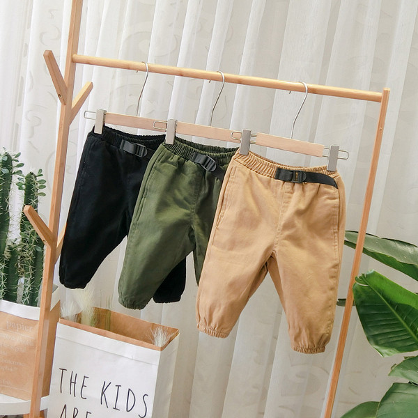 Pantaloni sport copii pentru baieti in verde, negru si maro