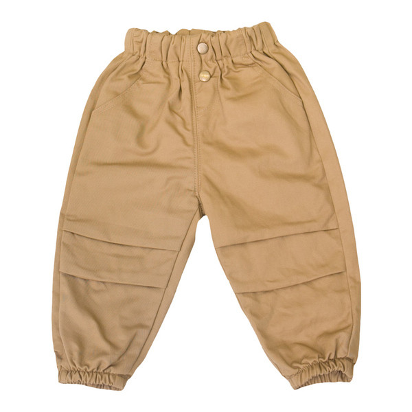 Pantaloni moderni pentru copii pentru baieti in maro si negru