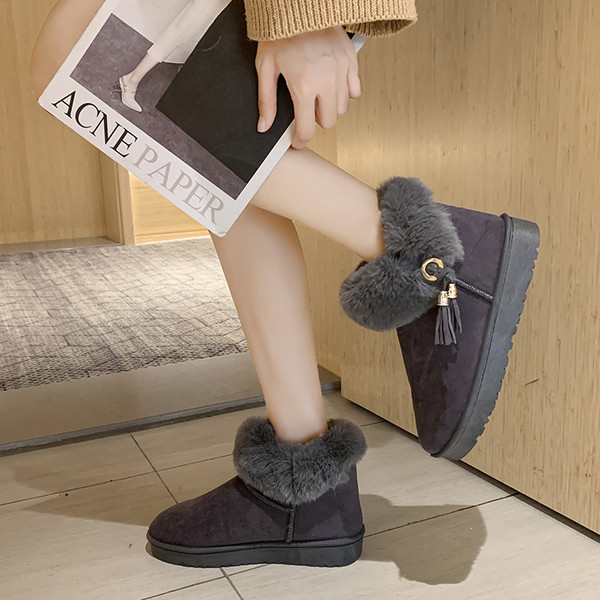 Cizme casual de iarna de dama cu talpa moale