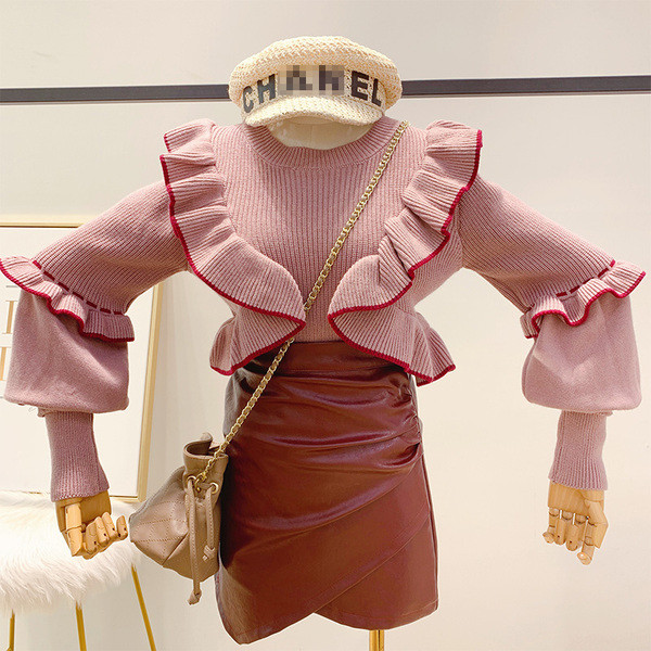 Pulover de dama modern cu decolteu rotund in mai multe culori