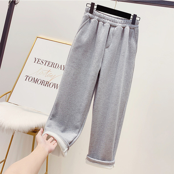 Pantaloni casual dama cu elastic si buzunare in patru culori