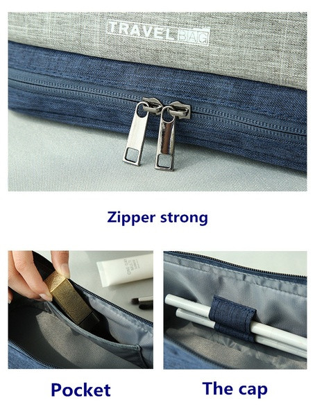 Водоустойчив несесер за гримове и тоалетни принадлежности подходящ за пътуване 