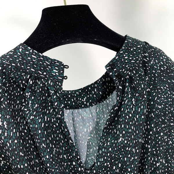 Rochie de croi lung cu curea de culoare închisă