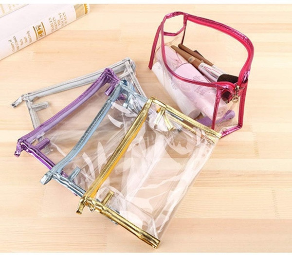 Ένα σύνολο από πέντε καλλυντικά αδιάβροχες τσάντες μακιγιάζ