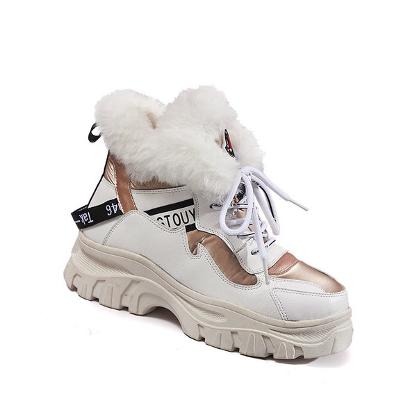 Ghete de dama moderne cu captuseala moale si sireturi in patru culori