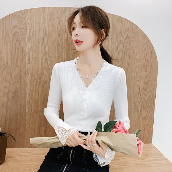 Νέο μοντέλο γυναικεία μπλούζα με λαιμόκοψη και κουμπιά σε διάφορα χρώματα