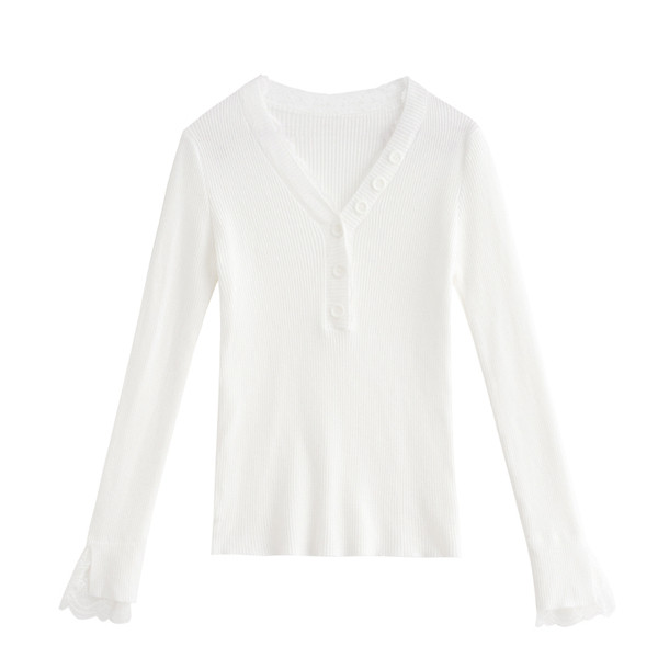 Νέο μοντέλο γυναικεία μπλούζα με λαιμόκοψη και κουμπιά σε διάφορα χρώματα