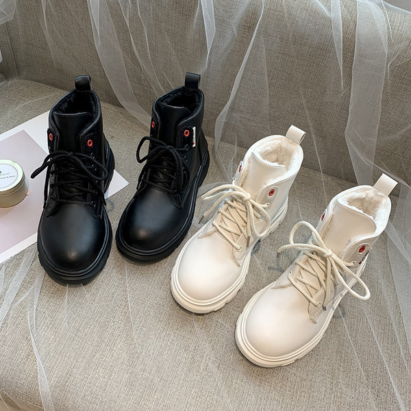 Cizme casual de damă cu căptușeală moale din imitație de piele