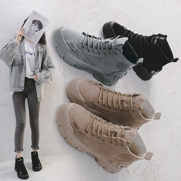 Γυναικεία casual αθλητικά παπούτσια με σκληρή σόλα σε διάφορα χρώματα