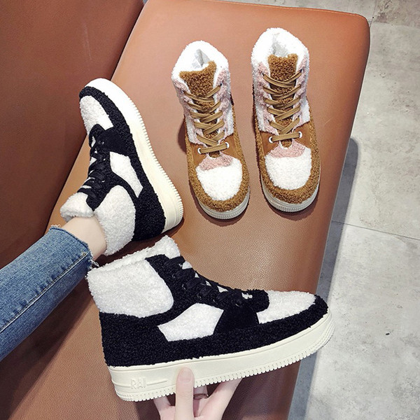 Adidasi de iarna de dama cu captuseala moale in mai multe culori