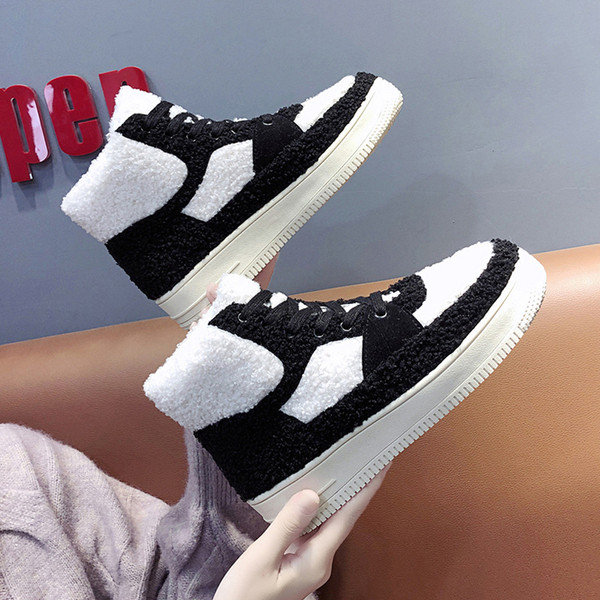 Adidasi de iarna de dama cu captuseala moale in mai multe culori