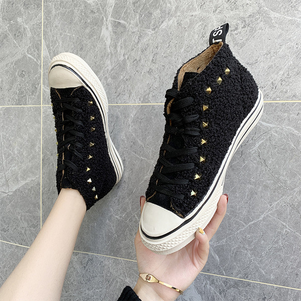 Tenisi dama de toamna cu puf in mai multe culori