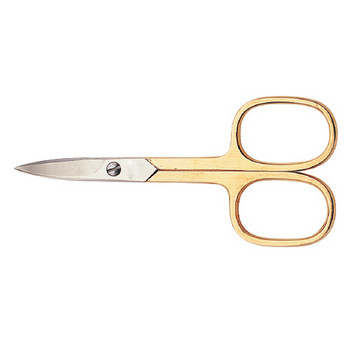 Ножица за изрязване на кожички от неръждаема стомана в сребрист и златист цвят