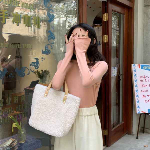 Αδιάβροχη καθημερινή τσάντα οικολογικό δερμάτινη με λαβή