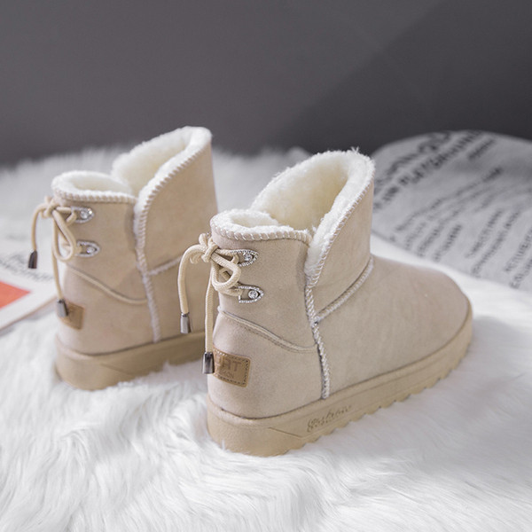 Cizme casual de damă cu căptușeală moale în alb și negru