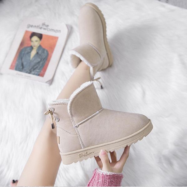 Cizme casual de damă cu căptușeală moale în alb și negru