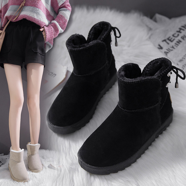 Cizme casual de damă cu căptușeală moale în alb și negru