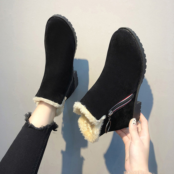 Γυναικείες χειμωνιάτικες μπότες με απαλή επένδυση σε διάφορα χρώματα