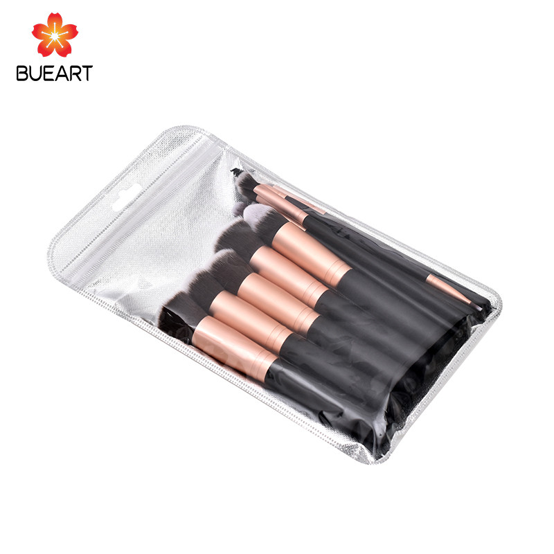 Pensule de machiaj de înaltă calitate în negru - un set de 14 piese