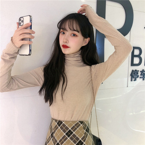 Γυναικείο σλιμ ζιβάνκο με μακριά μανίκια σε διάφορα χρώματα