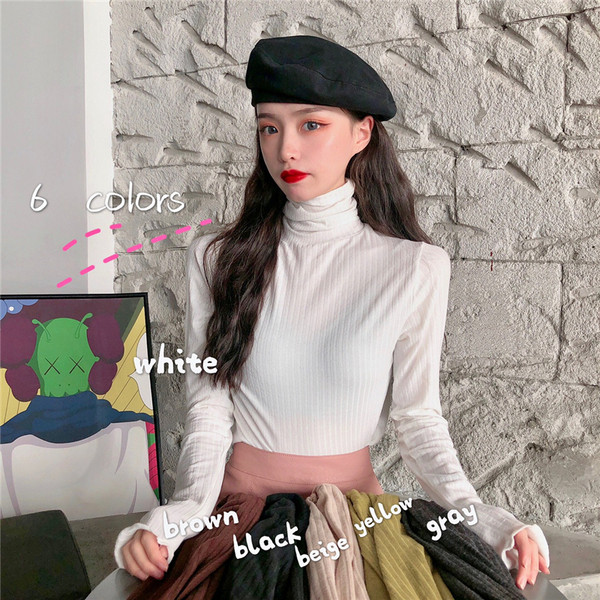 Γυναικείο σλιμ ζιβάνκο με μακριά μανίκια σε διάφορα χρώματα