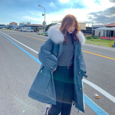 ÚJ modell női hosszú téli kabát kapucnival és pehellyel négy színben