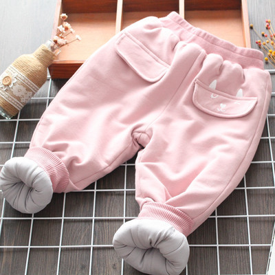 Alkalmi gyereknadrág rátéttel lányoknak fekete, szürke, lila és rózsaszín színekben