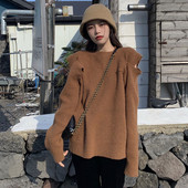 Μοντέρνα γυναικεία μπλούζα σε δύο χρώματα με στρογγυλη λαιμόκοψη