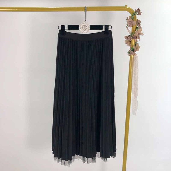 Női hosszú rakott szoknya tüll béléssel