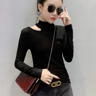 Női blúz kerek nyakkivágással, többféle színben