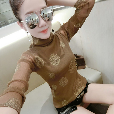 Fényes hatású modern női blúz több színben