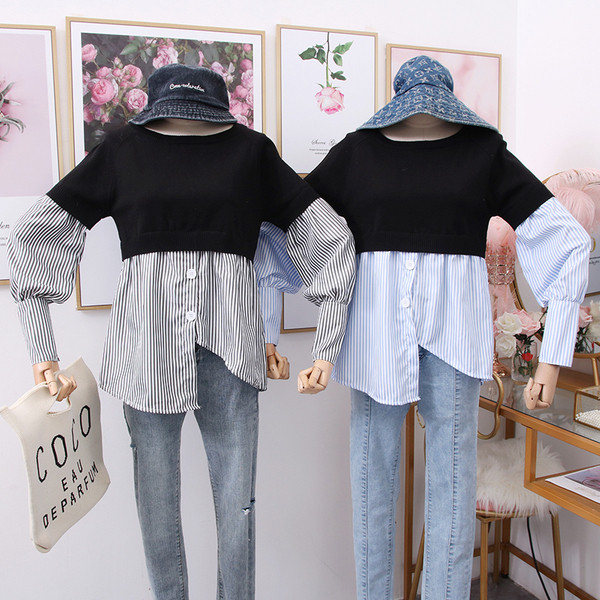 Νέο μοντέλο γυναικεία μπλούζα με στρογγυλη λαιμόκοψη  και κουμπιά σε δύο χρώματα